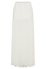 Jillian Pleated Maxi Skirt - Ivory