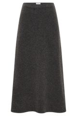 Vivica Knit Maxi Skirt - Charcoal Marle