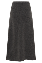 Vivica Knit Maxi Skirt - Charcoal Marle